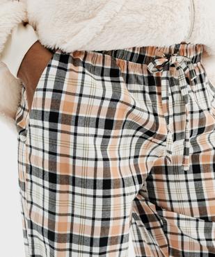 Bas de pyjama à carreaux femme vue2 - GEMO(HOMWR FEM) - GEMO