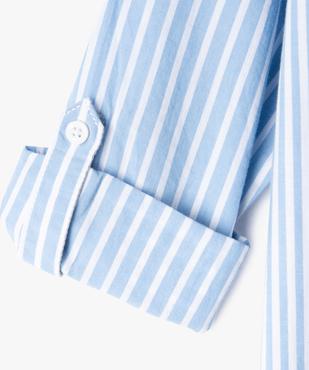 Chemise manches longues à rayures et imprimé garçon - LuluCastagnette vue4 - LULUCASTAGNETTE - GEMO