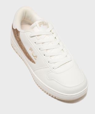 Baskets basses à lacets avec empiècements pailletés femme - Fila vue5 - FILA - GEMO