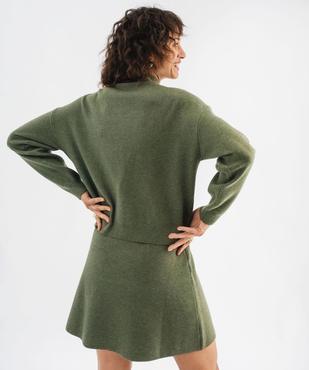 Pull à col montant coupe loose femme vue3 - GEMO 4G FEMME - GEMO