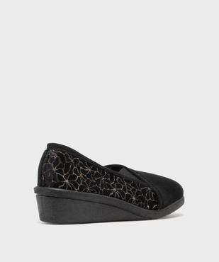 Chaussons enveloppants dessus velours femme vue5 - G'FLEX GEMO FOR GOOD - GEMO
