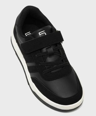 Baskets basses à scratch et lacets élastiques garçon - 5 Miles vue5 - 5 MILES - GEMO