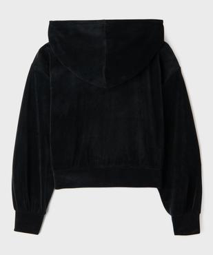 Sweat de sport zippé à capuche en velours fille - Camps United vue5 - CAMPS US - GEMO