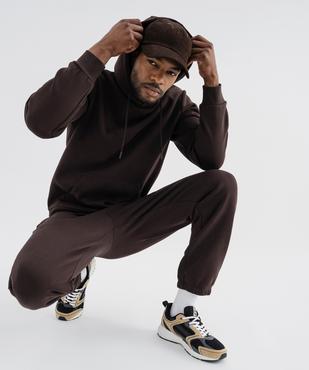Sweat à capuche en molleton doux homme vue5 - GEMO 4G HOMME - GEMO