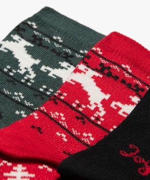 Coffret de chaussettes spécial Noël garçon (lot de 3) vue3 - GEMO (ENFANT) - GEMO