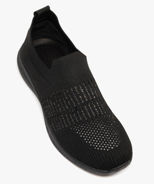 Baskets femme slip-on en mesh ajouré et à paillettes vue5 - GEMO (SPORTSWR) - GEMO