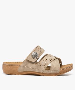 Sandales femme confort avec brides ornées de strass vue1 - GEMO (CONFORT) - GEMO