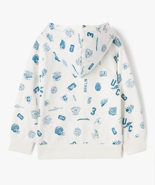 Sweat à capuche et zip à motifs garçon - Camps United vue3 - CAMPS UNITED - GEMO