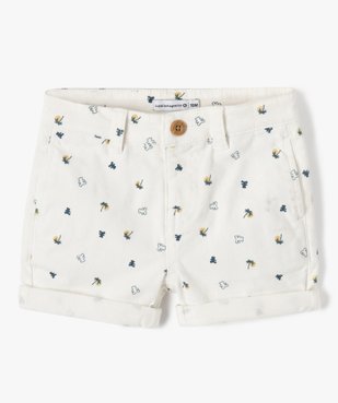 Bermuda bébé garçon en coton stretch imprimé - LuluCastagnette vue1 - LULUCASTAGNETTE - GEMO