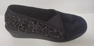 Chaussons enveloppants dessus velours femme vue1 - G'FLEX GEMO FOR GOOD - GEMO
