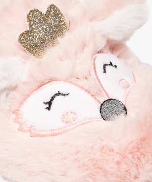 Chaussons femme forme mules en peluche motif animal vue6 - GEMO(HOMWR FEM) - GEMO