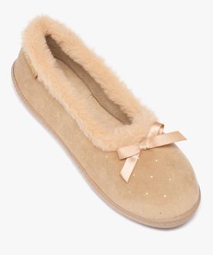 Chaussons femme ballerines fourrées unies - Isotoner vue5 - ISOTONER - GEMO