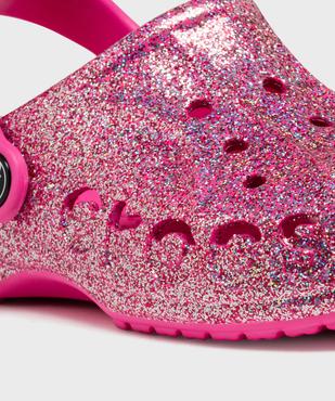Sabots souples pailletés dessus perforé fille - Crocs vue6 - CROCS - GEMO