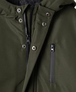 Parka à capuche avec doublure douillette garçon vue3 - GEMO 4G GARCON - GEMO