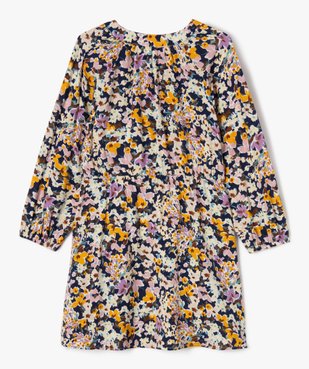 Robe à manches longues à motifs fleuris fille vue4 - GEMO (ENFANT) - GEMO