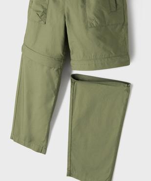 Pantalon transformable en short avec taille élastique garçon vue3 - GEMO 4G GARCON - GEMO