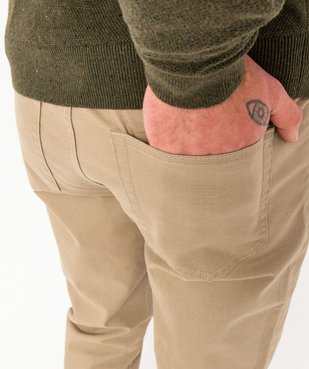 Pantalon 5 poches coupe slim en toile extensible homme vue2 - GEMO 4G HOMME - GEMO