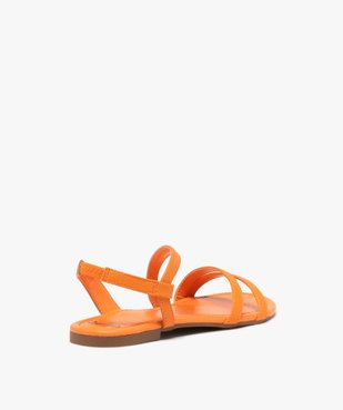 Sandales plates multibrides à enfiler femme vue4 - PREMIER PRIX BY GEMO - GEMO