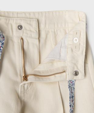 Jean Wide leg avec ceinture fantaisie fille - LuluCastagnette vue2 - LULU CASTAGNETTE GEMO FOR GOOD - GEMO