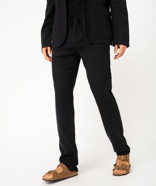 Pantalon chino ou de costume en lin souple homme vue2 - GEMO 4G HOMME - GEMO