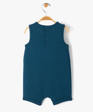 Combishort bébé garçon en maille piquée - LuluCastagnette vue4 - LULUCASTAGNETTE - GEMO