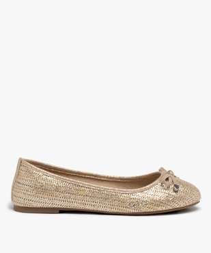Ballerines femme à talon plat dessus tressé vue2 - VALENTINA BALDA - GEMO