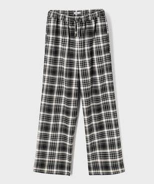 Pantalon à carreaux large et fluide fille vue1 - GEMO (JUNIOR) - GEMO
