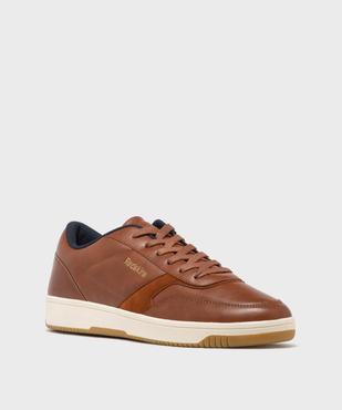 Baskets basses avec empiècements velours homme - Redskins vue3 - REDSKINS - GEMO