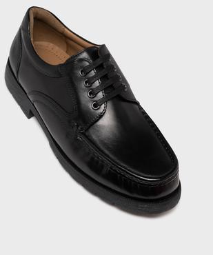 Derbies homme dessus en cuir uni avec lacets plats - Pierre Cardin  vue11 - PIERRE CARDIN CONFORT - GEMO