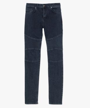 Jean homme coupe slim avec empiècements surpiqués sur les cuisses vue4 - GEMO (HOMME) - GEMO