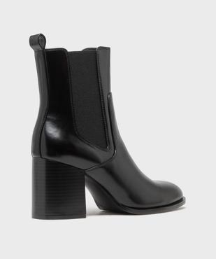 Boots à talon avec élastique latéral femme - Follow Me vue5 - FOLLOW ME - GEMO