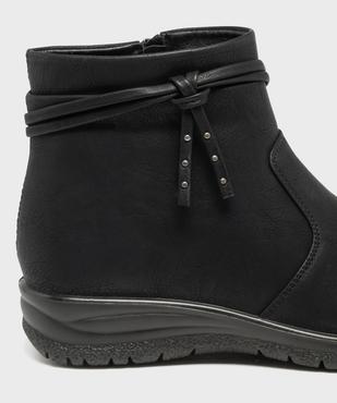 Boots confort à talon compensé femme vue6 - G'FLEX - GEMO