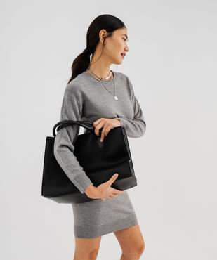 Sac cabas porté main avec bandoulière amovible femme vue1 - GEMO (ACCESS) - GEMO
