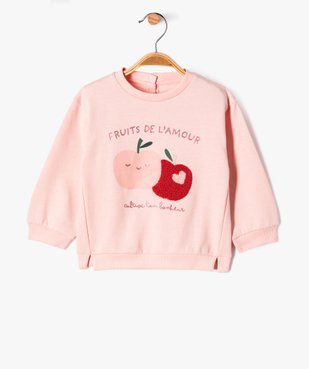 Sweat à motifs intérieur molletonné bébé fille vue1 - GEMO(BEBE DEBT) - GEMO