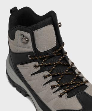 Chaussures de randonnée montantes à semelle crantée homme vue6 - 5 MILES - GEMO