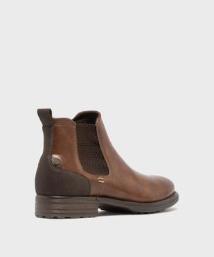 Chelsea boots zippées homme vue4 - MARIO BALDANO - GEMO