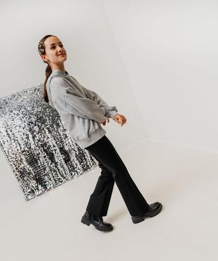 Sweat à capuche à motifs pois pailletés fille vue5 - GEMO (JUNIOR) - GEMO