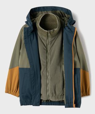 Blouson 2-en-1 avec veste polaire sans manches amovible garçon vue1 - GEMO 4G GARCON - GEMO