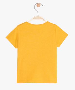 Tee-shirt bébé fille à manches courtes et motif pailleté vue2 - GEMO 4G BEBE - GEMO