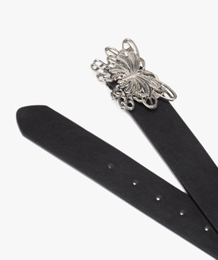 Ceinture large à boucle métal papillon femme vue2 - GEMO (ACCESS) - GEMO