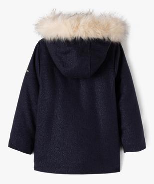 Manteau pailleté à capuche fille - LuluCastagnette vue5 - LULU CASTAGNETTE GEMO FOR GOOD - GEMO