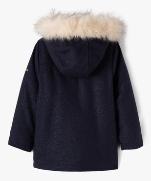 Manteau pailleté à capuche fille - LuluCastagnette vue5 - LULU G4G - GEMO