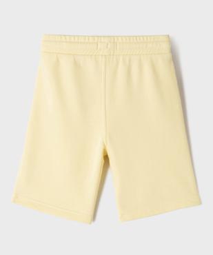 Bermuda en maille French Terry avec ceinture ajustable garçon vue3 - GEMO 4G GARCON - GEMO