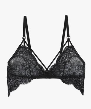 Soutien-gorge triangle sans armatures avec strass vue4 - GEMO(HOMWR FEM) - GEMO