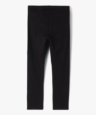 Legging long en coton stretch imprimé fille vue3 - GEMO 4G FILLE - GEMO