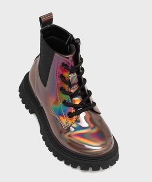 Boots vernies irisées à semelle crantée fille vue5 - LOVELY WINGS GEMO FOR GOOD - GEMO
