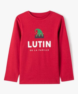 Tee-shirt à manches longues motif lutin garçon vue1 - GEMO (ENFANT) - GEMO