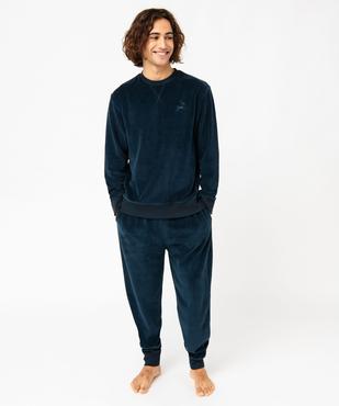Pyjama en velours 2 pièces homme vue1 - GEMO(HOMWR HOM) - GEMO