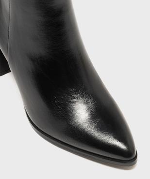 Boots à talon haut et bout pointu unies femme vue6 - FOLLOW ME - GEMO
