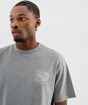 Haut de pyjama manches courtes imprimé devant et dos mixte vue9 - GEMO 4G FEMME - GEMO